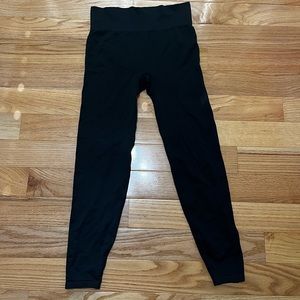 Pink seamless workout leggings